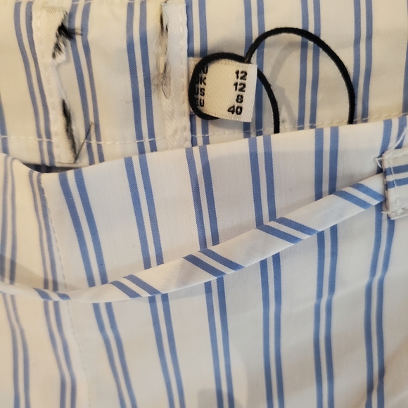 Princess Polly Sky Blue Striped Wide Leg Pants - Picture 4 of 10